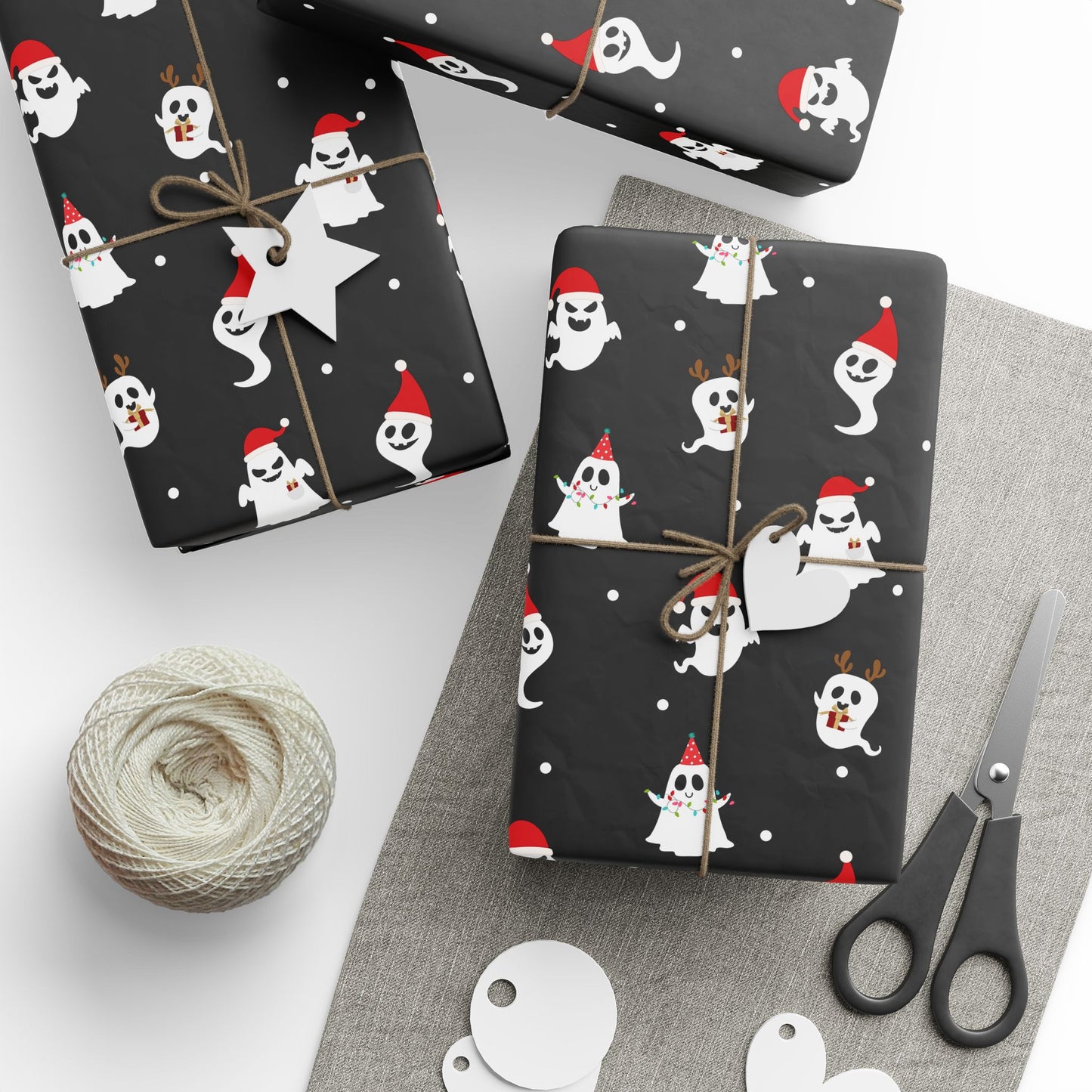 Festive Ghost Wrapping Paper