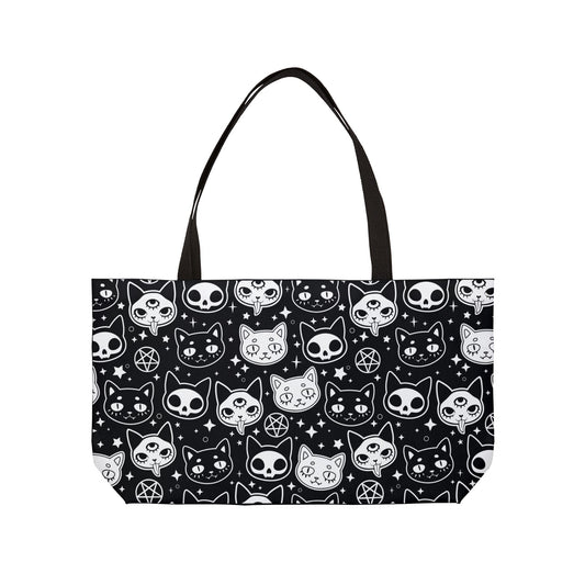 Spooky Cat Weekender Tote Bag