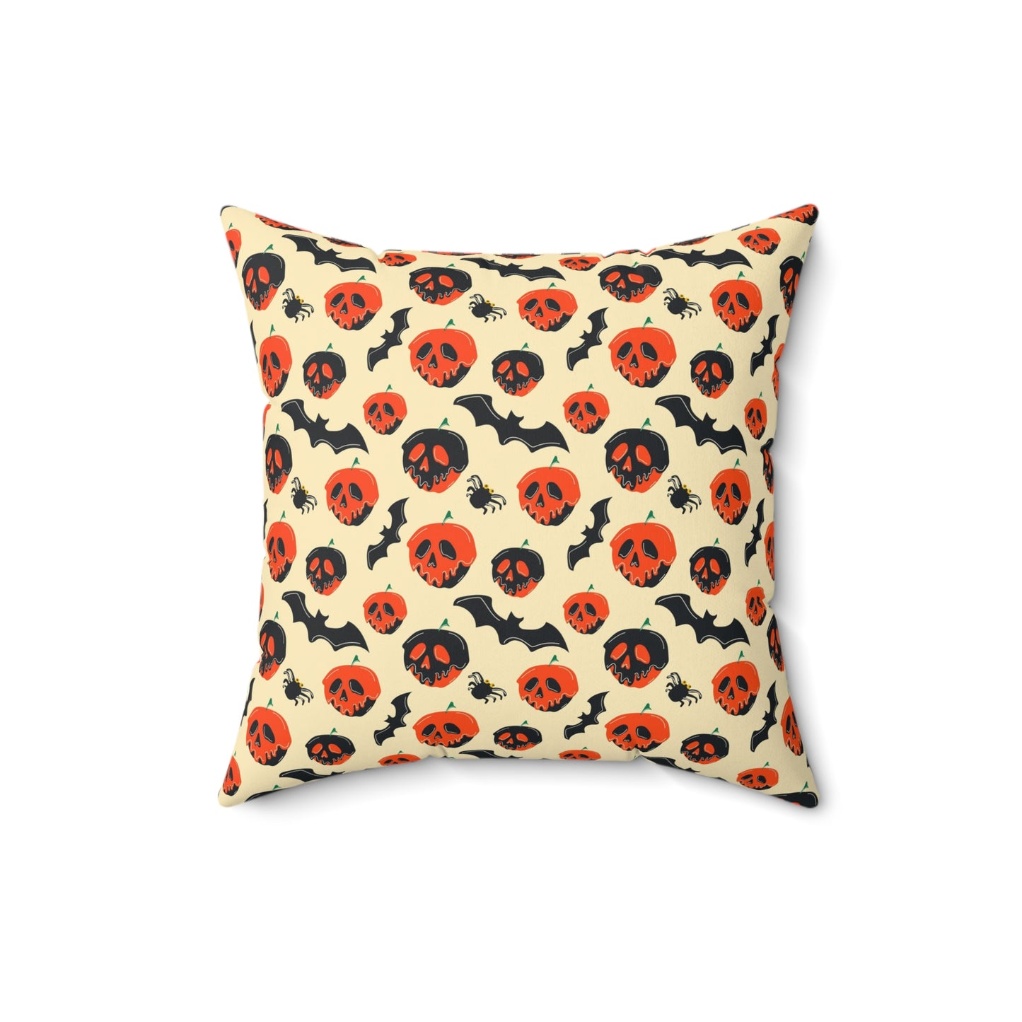 Poisoned Apple And Bats Square Pillow