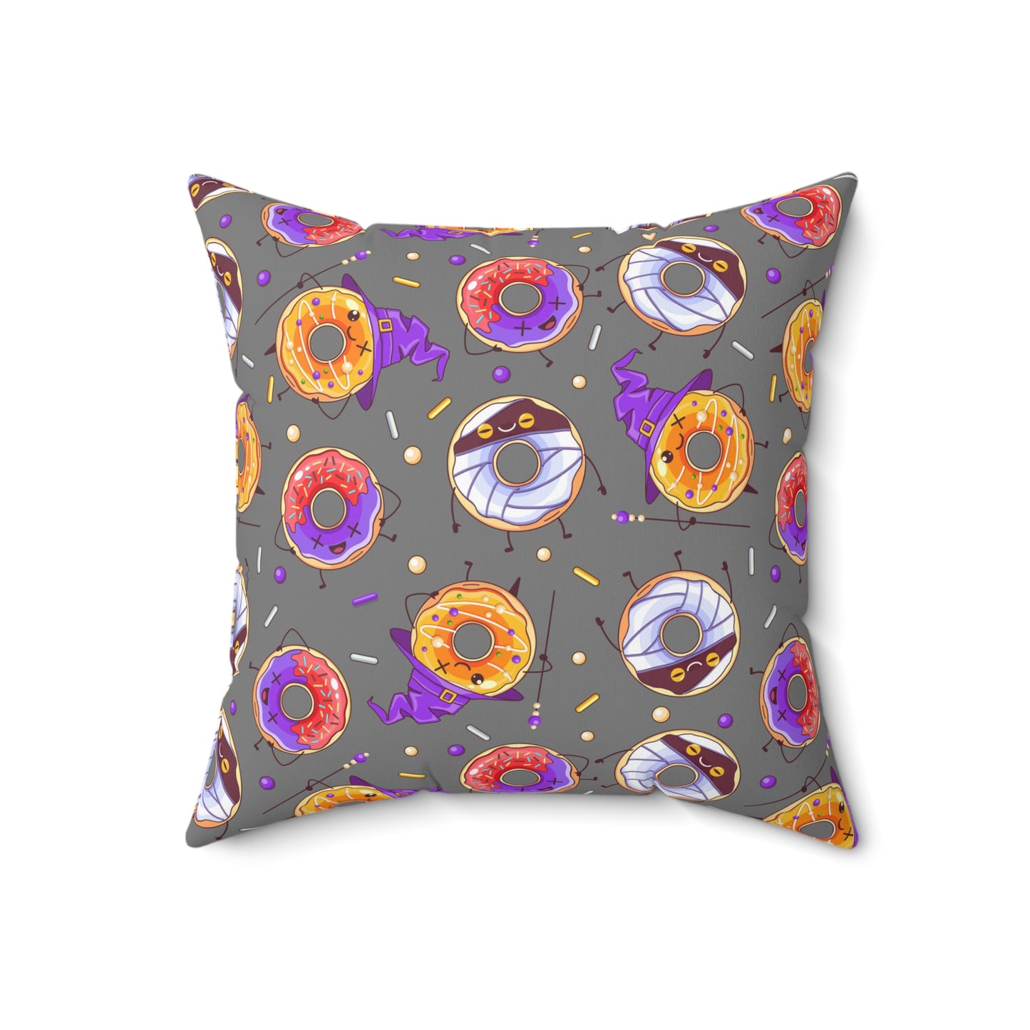 Spooky Donuts Square Pillow