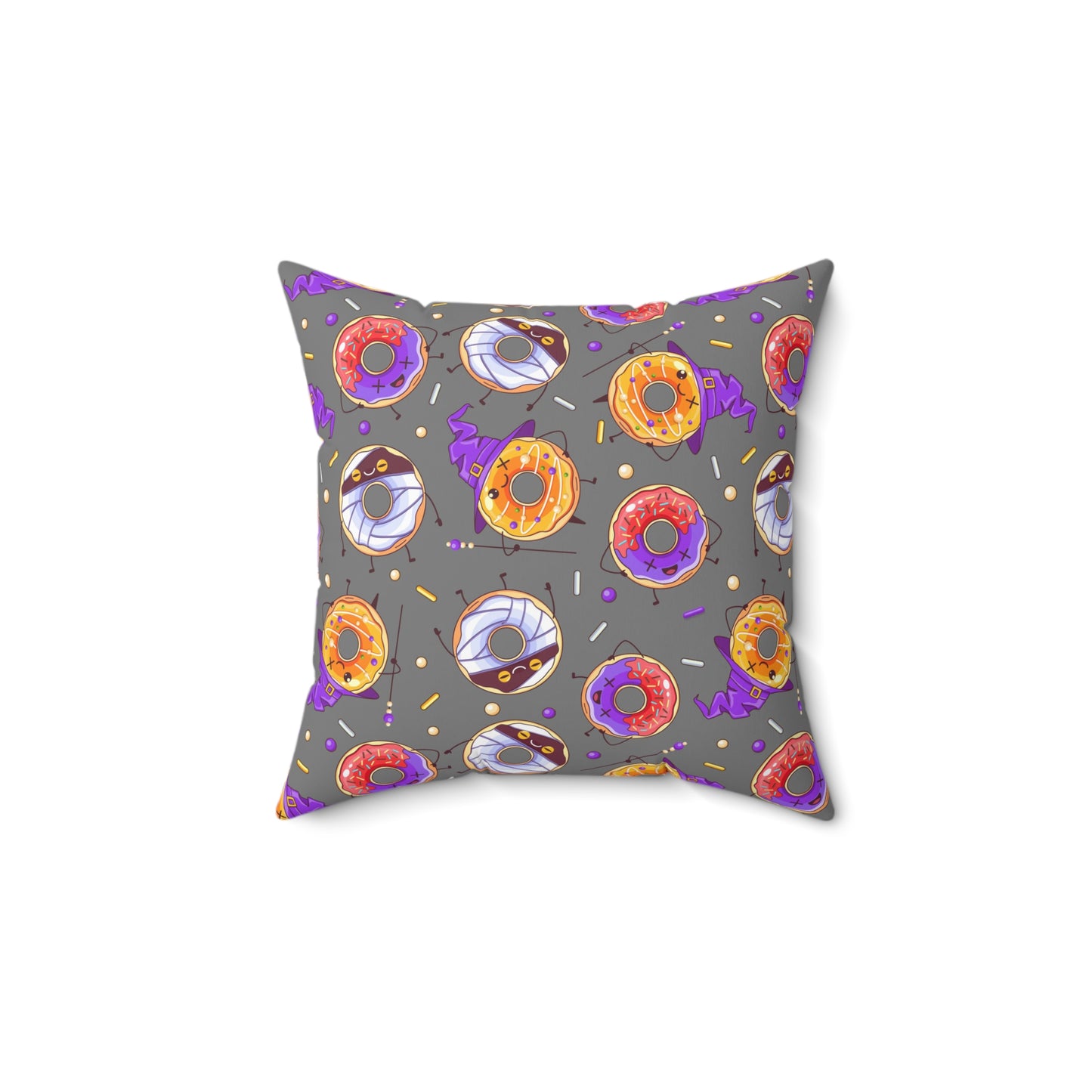 Spooky Donuts Square Pillow