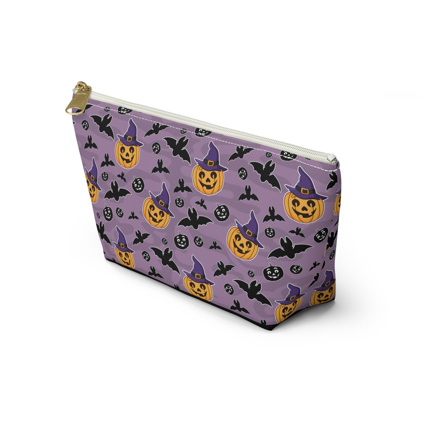 Pumpkin And Bats Accessory Pouch