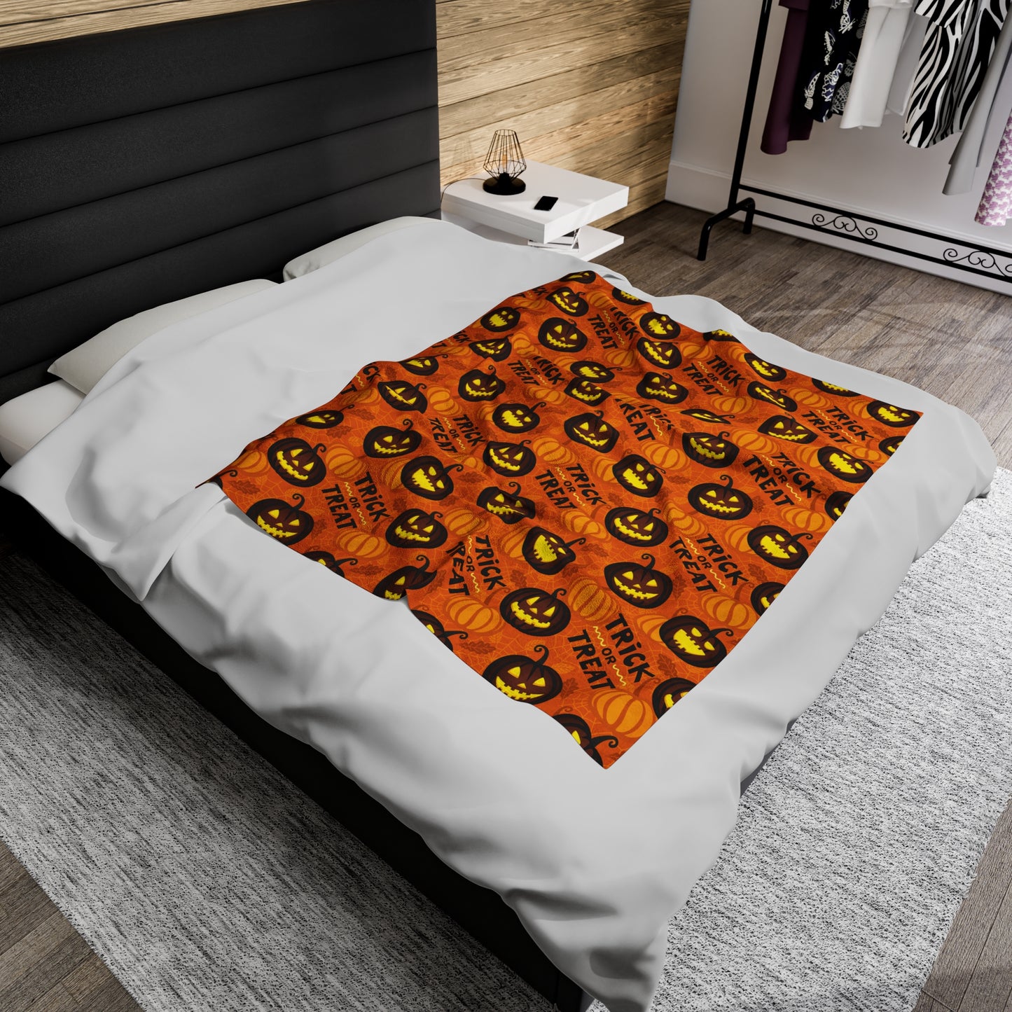 Trick Or Treat Plush Blanket