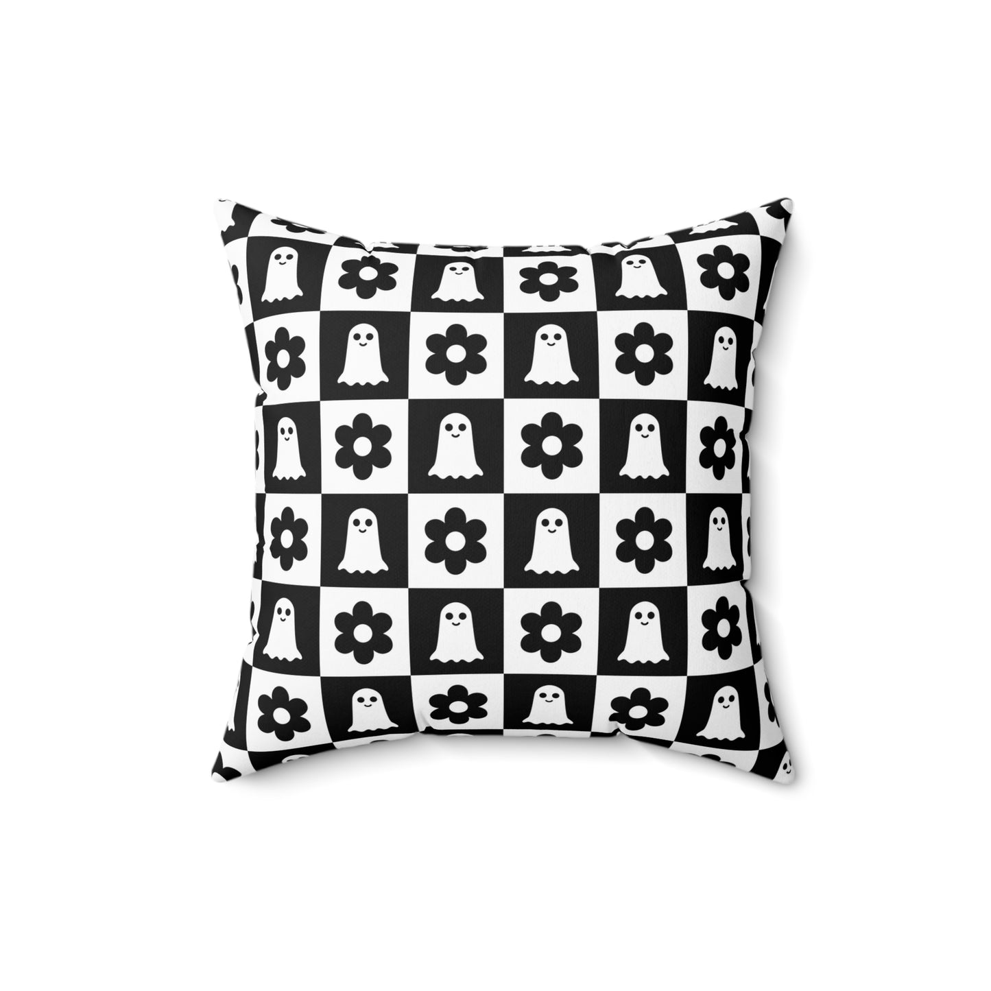 Ghost And Flower Square Pillow