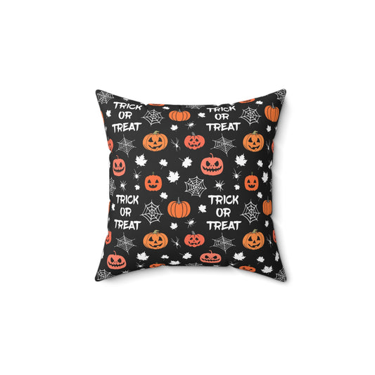 Almohada cuadrada de truco o trato