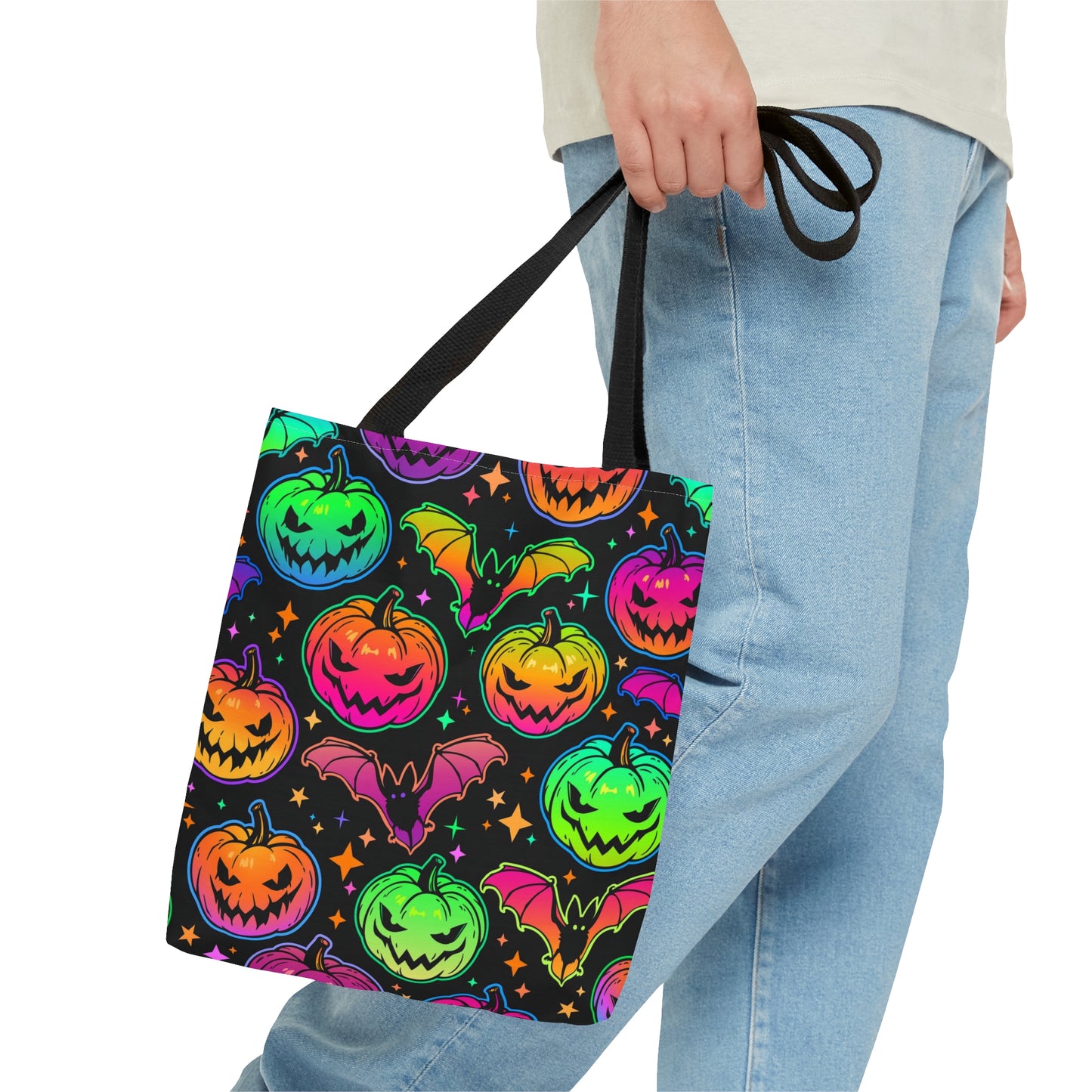 Neon Pumpkin Tote Bag