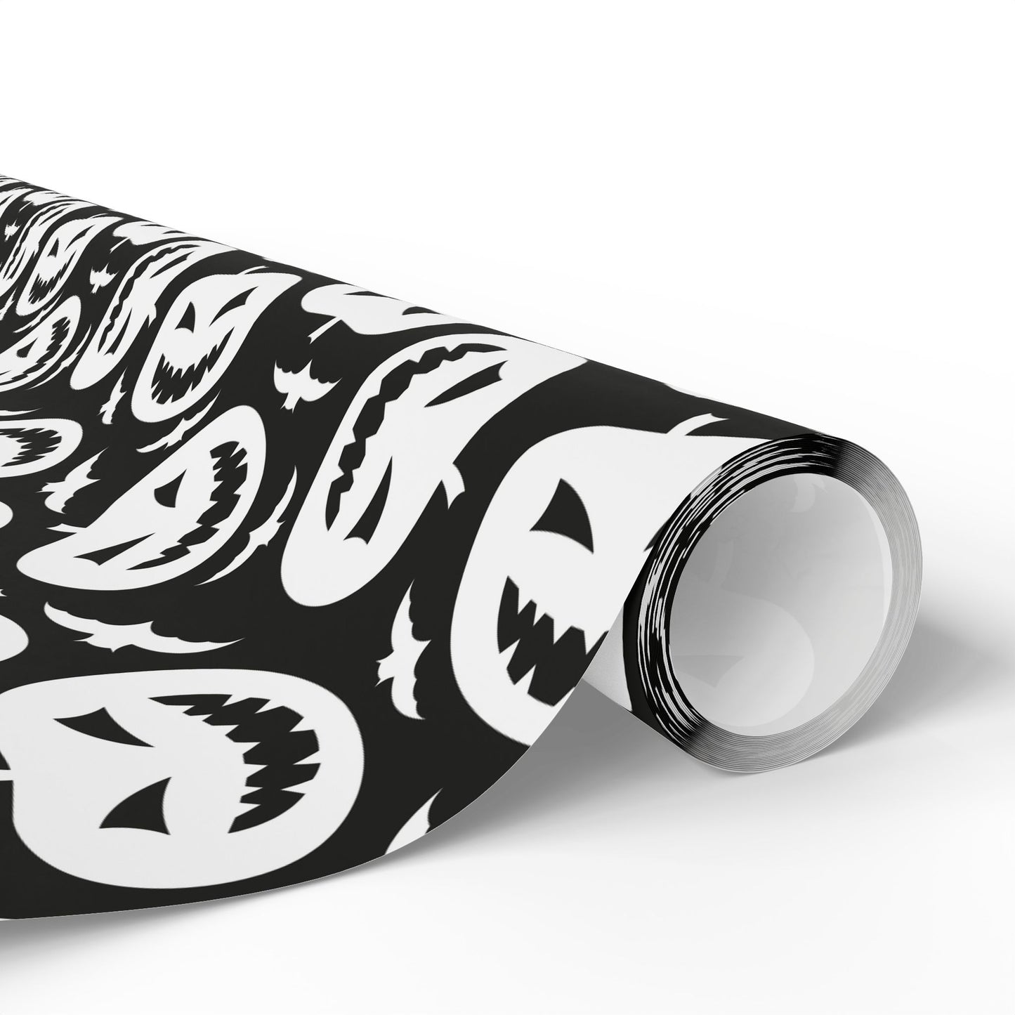 Black and White Pumpkin Wrapping Paper