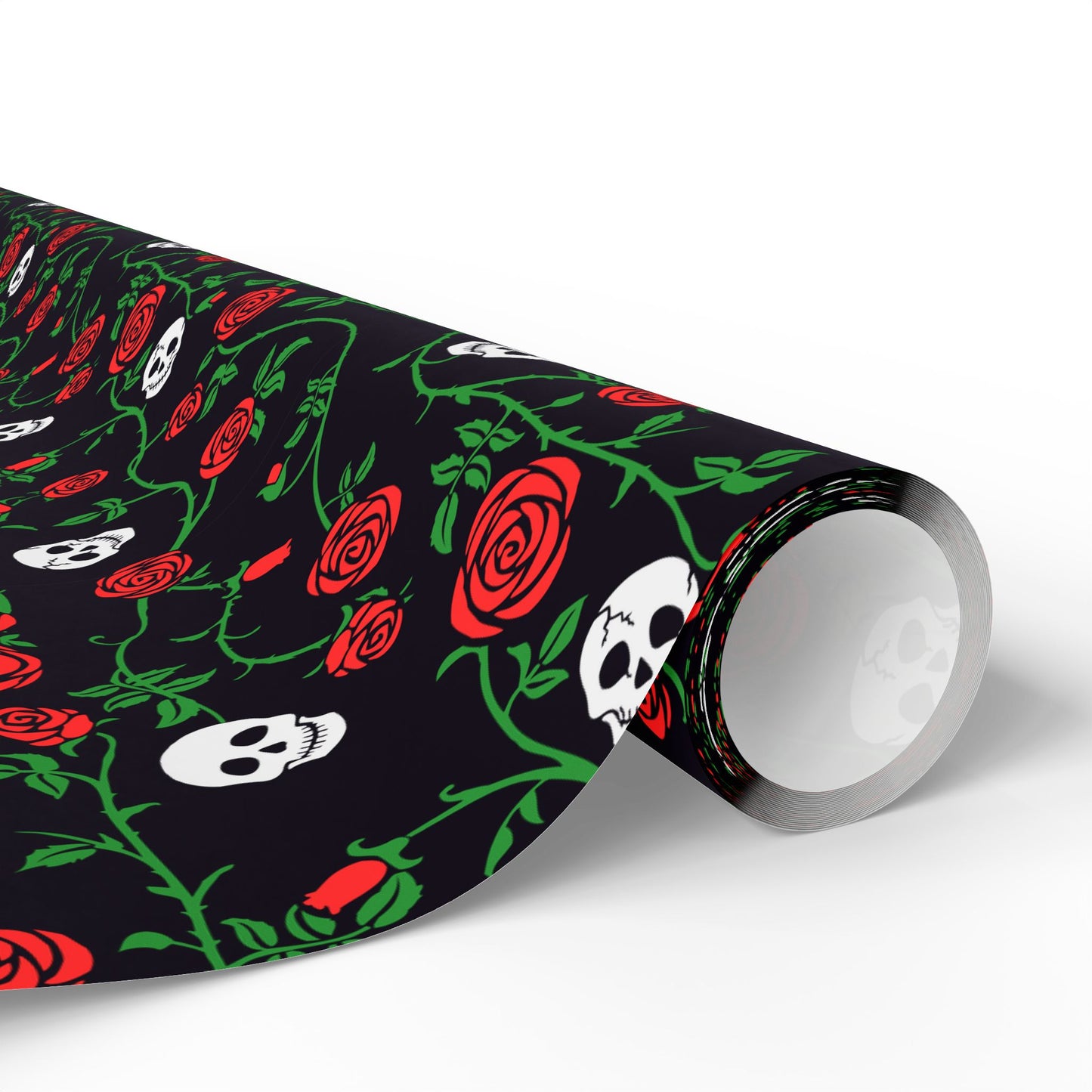 Skull And Rose Wrapping Paper