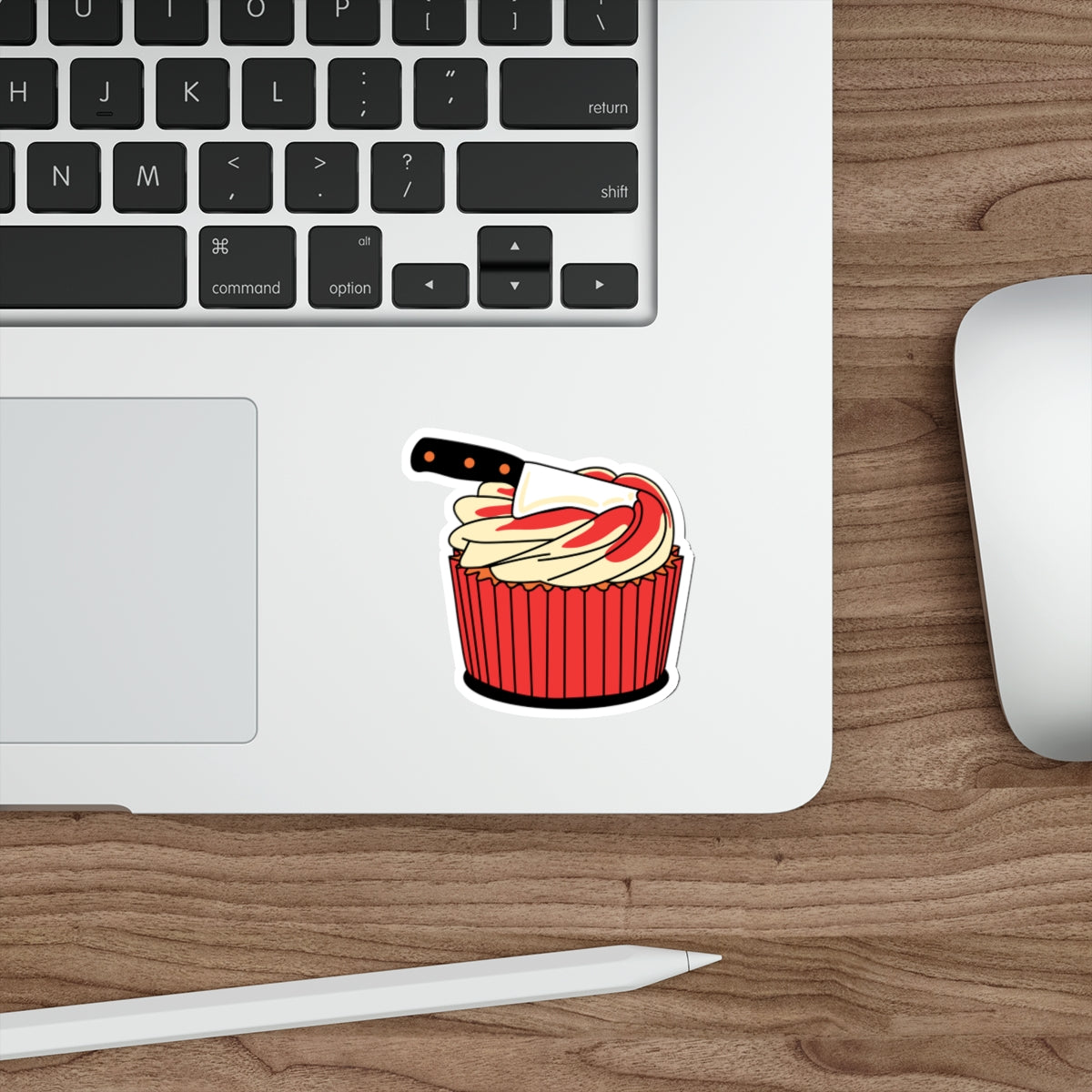 Horror Cupcake Sticker