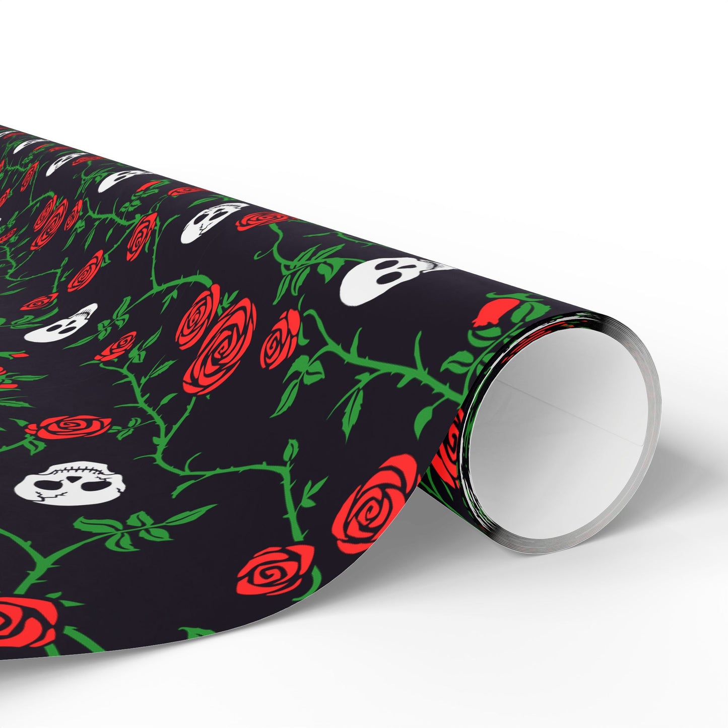 Skull And Rose Wrapping Paper