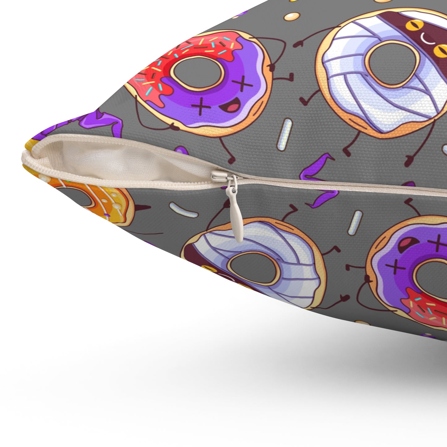 Spooky Donuts Square Pillow