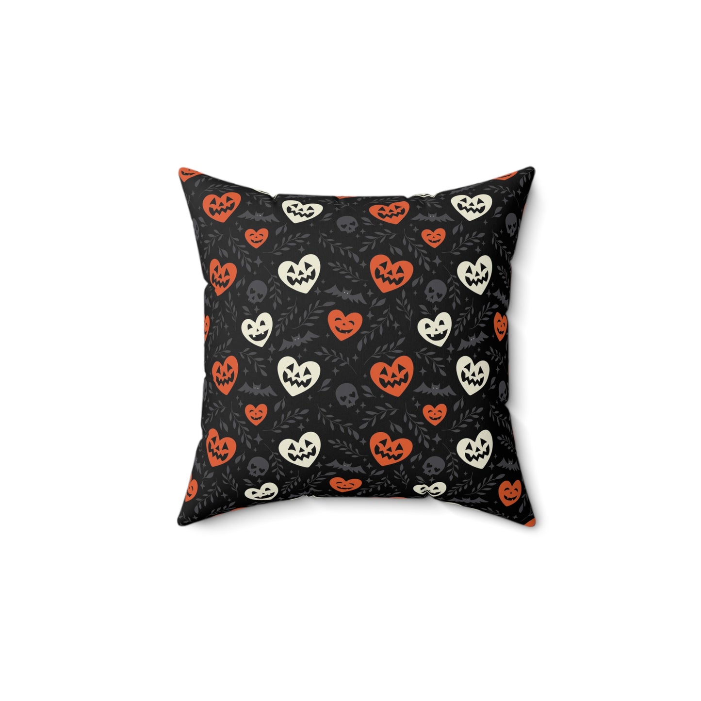 Halloween Hearts Square Pillow