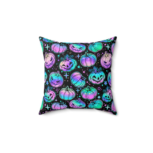 Pastel Pumpkin Square Pillow