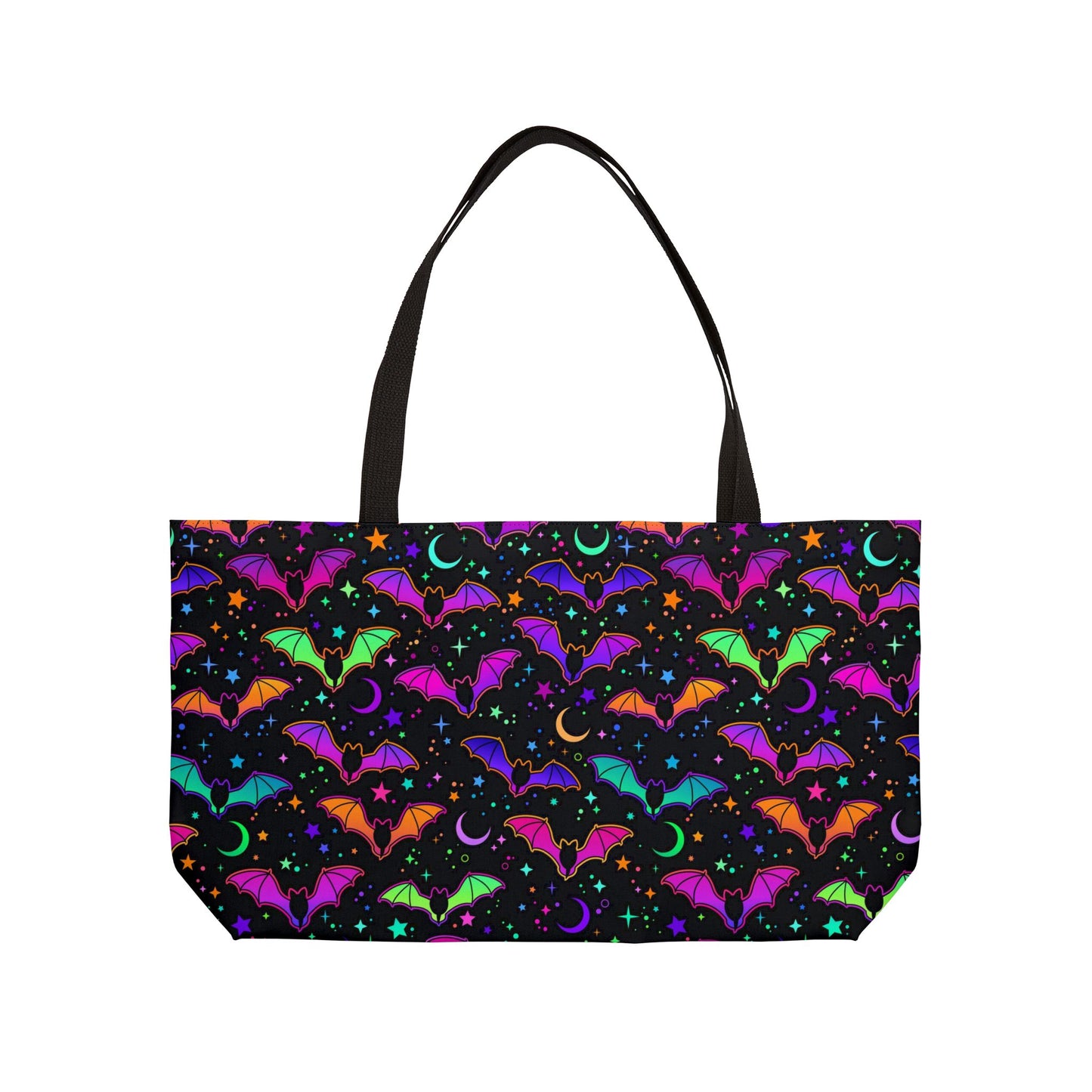 Neon Bats Weekender Tote Bag