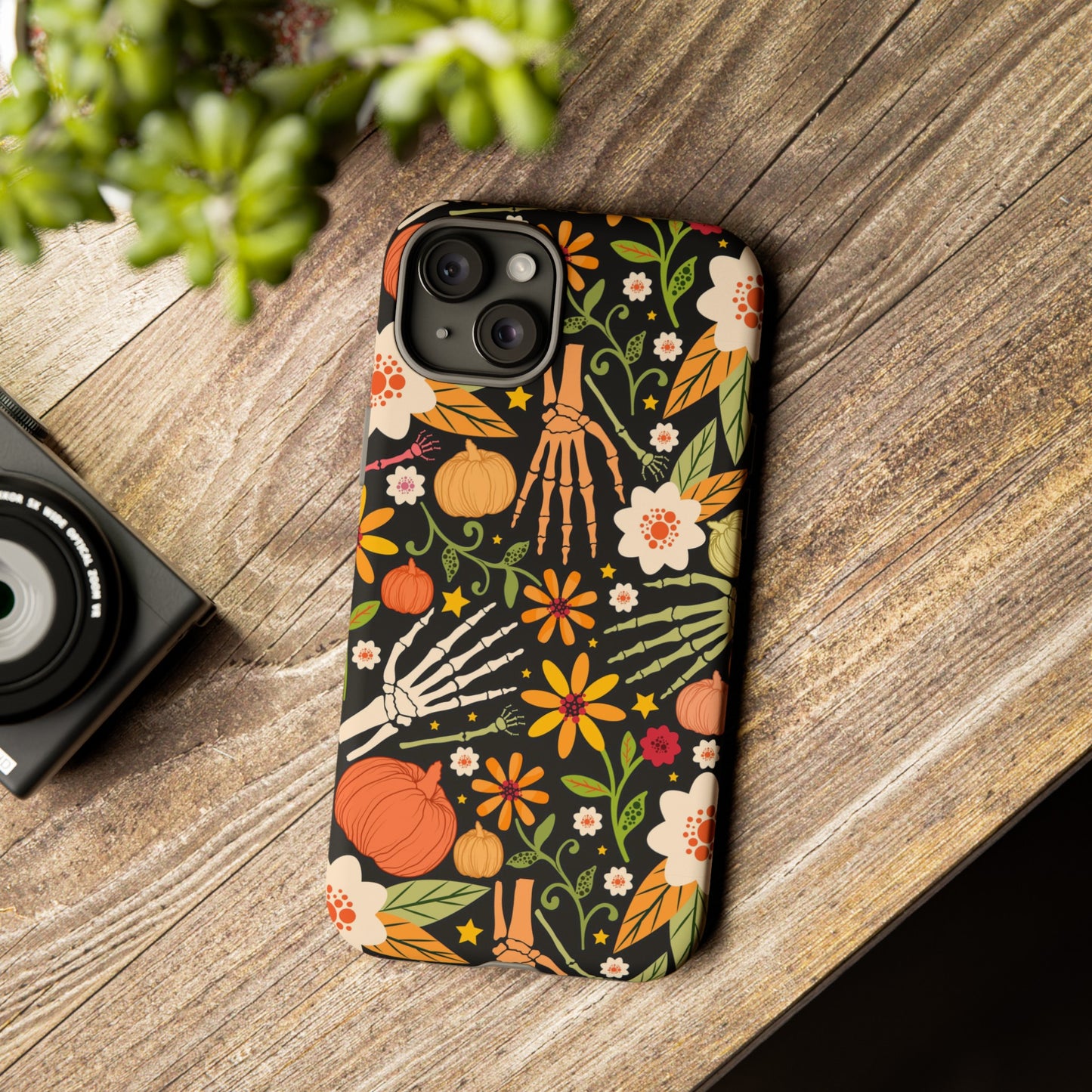 Bones And Flowers Phone Case