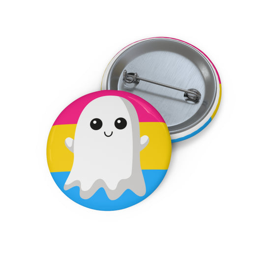 Pansexual Pride Ghost Pin Buttons