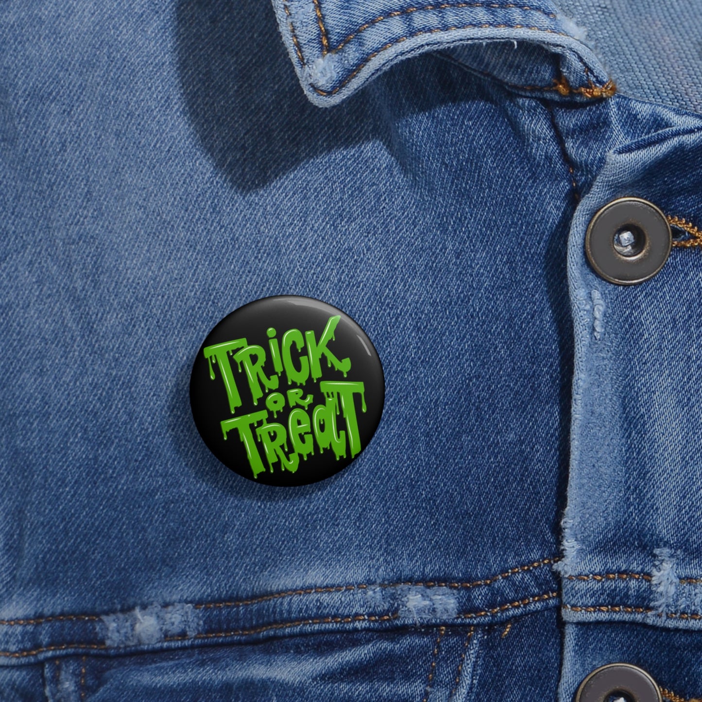 Trick Or Treat Pin Buttons