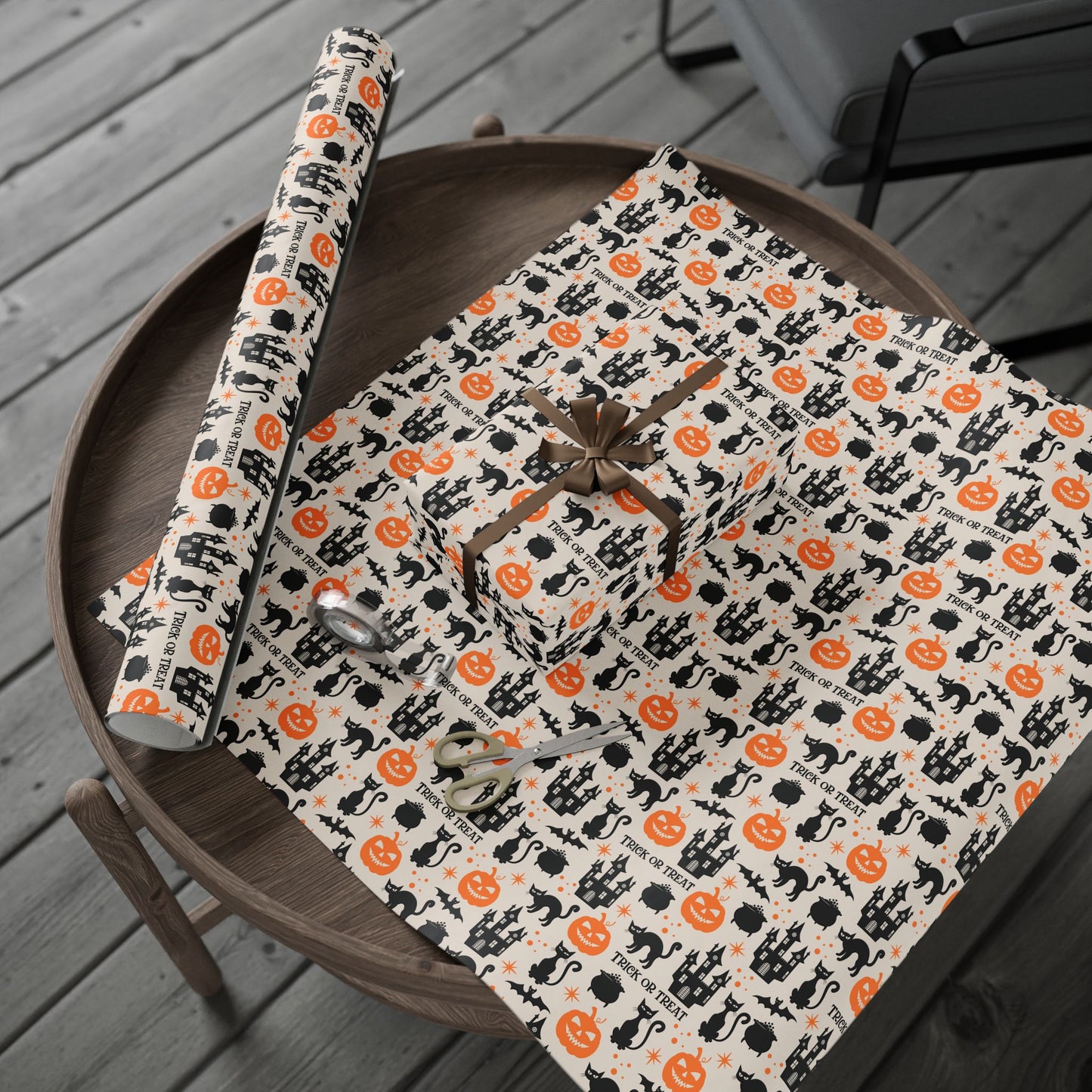 Haunted House Wrapping Paper