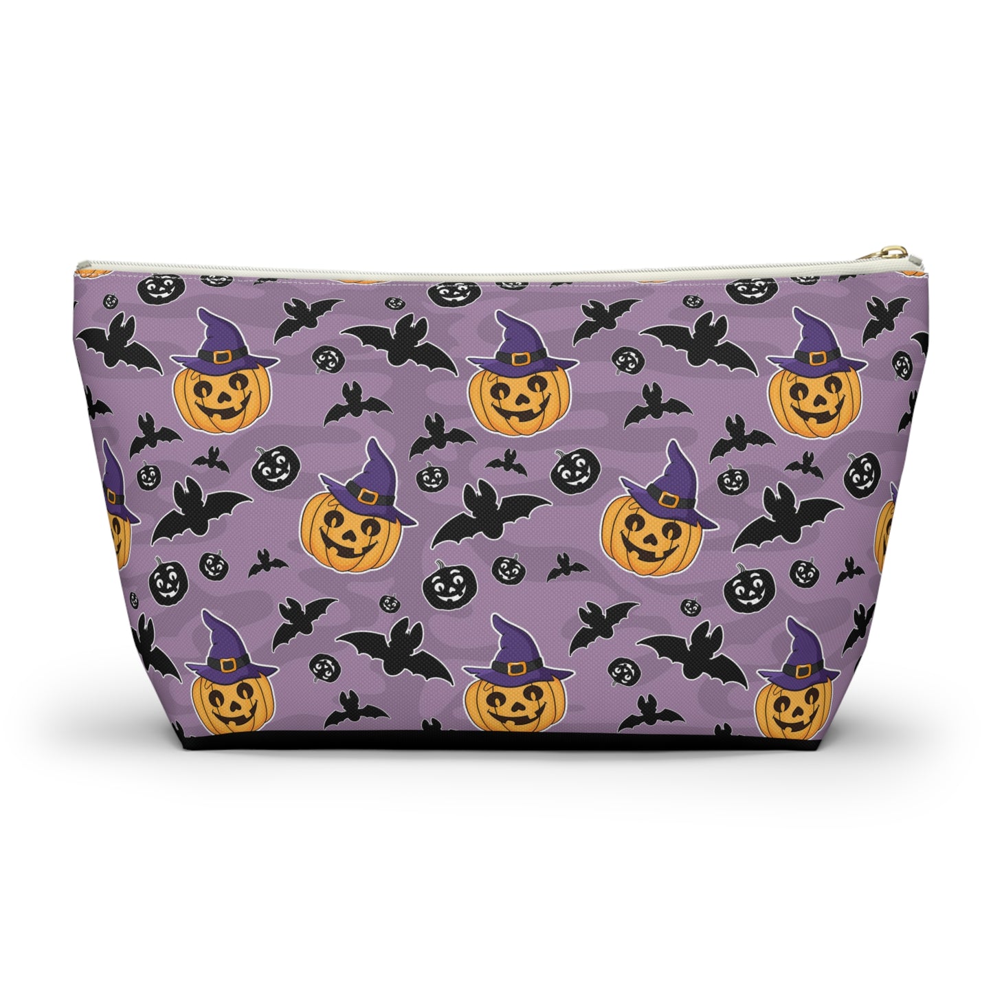 Pumpkin And Bats Accessory Pouch