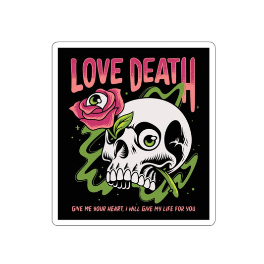 Skull And Rose Stickers