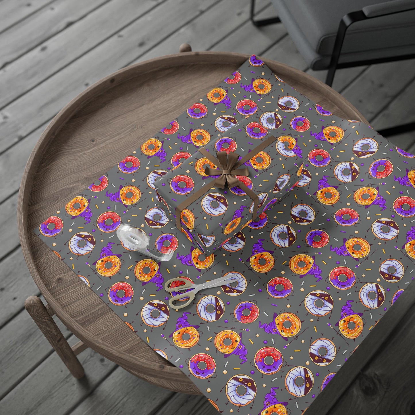 Spooky Donut Wrapping Paper