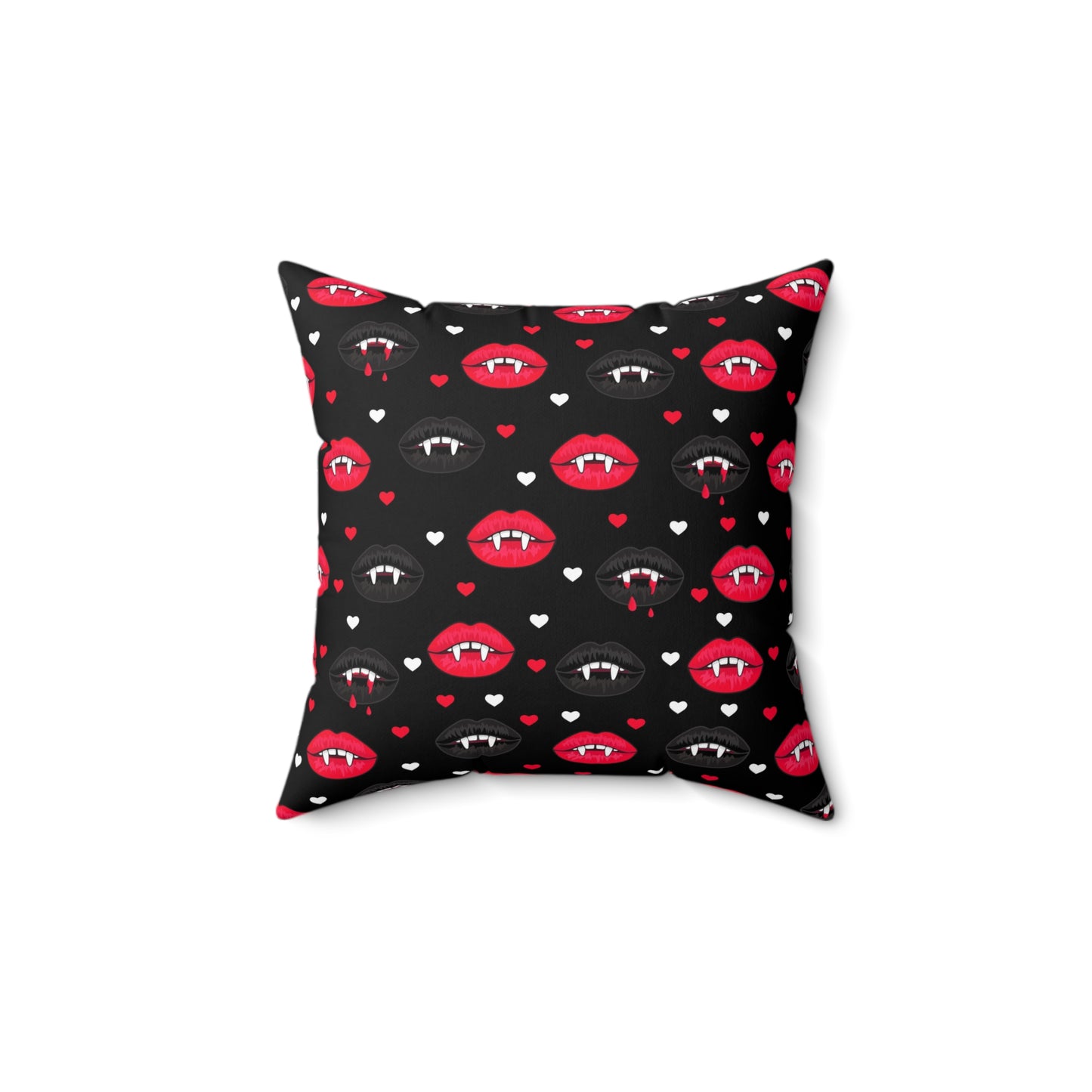 Vampire Fangs Square Pillow