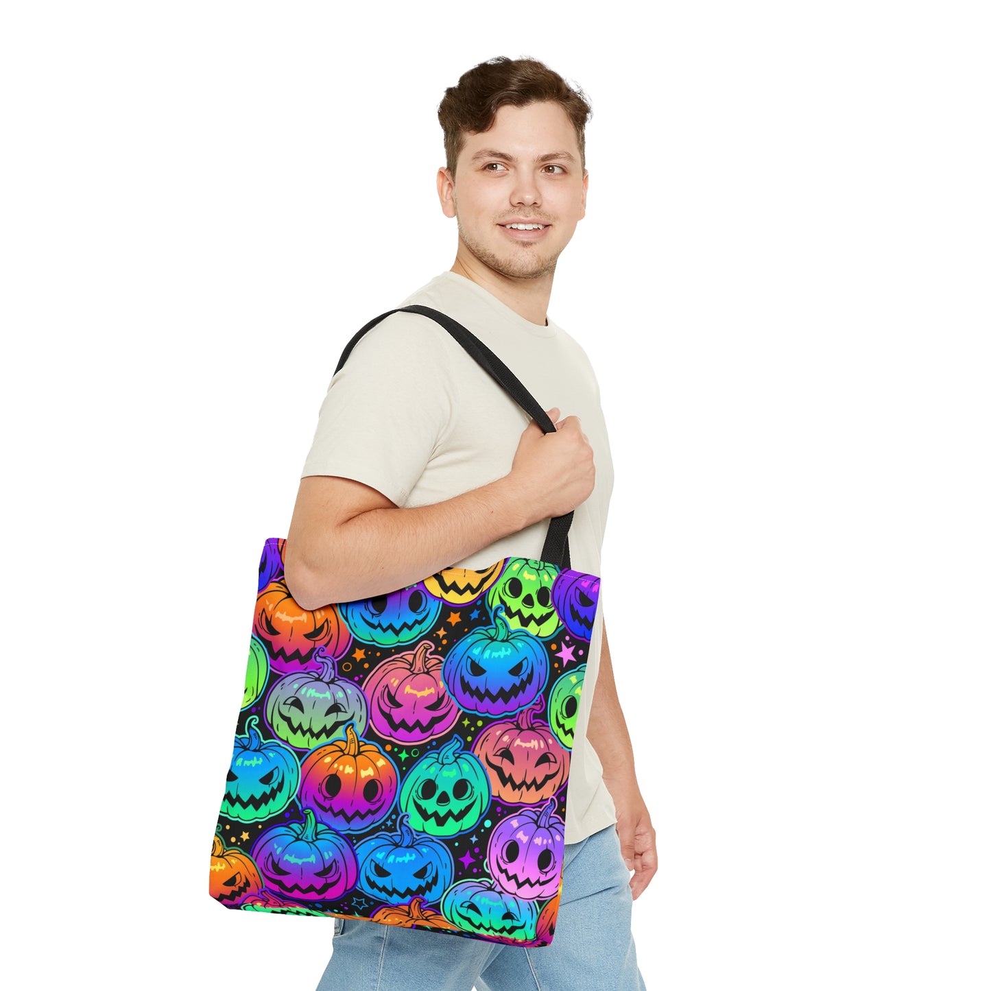 Colorful Pumpkin Tote Bag