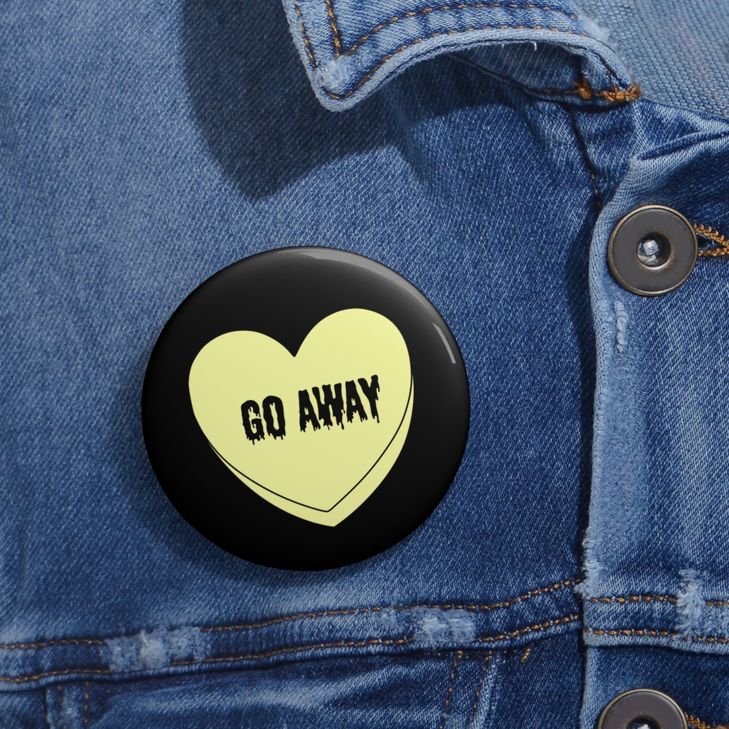 Geh weg Pin-Button