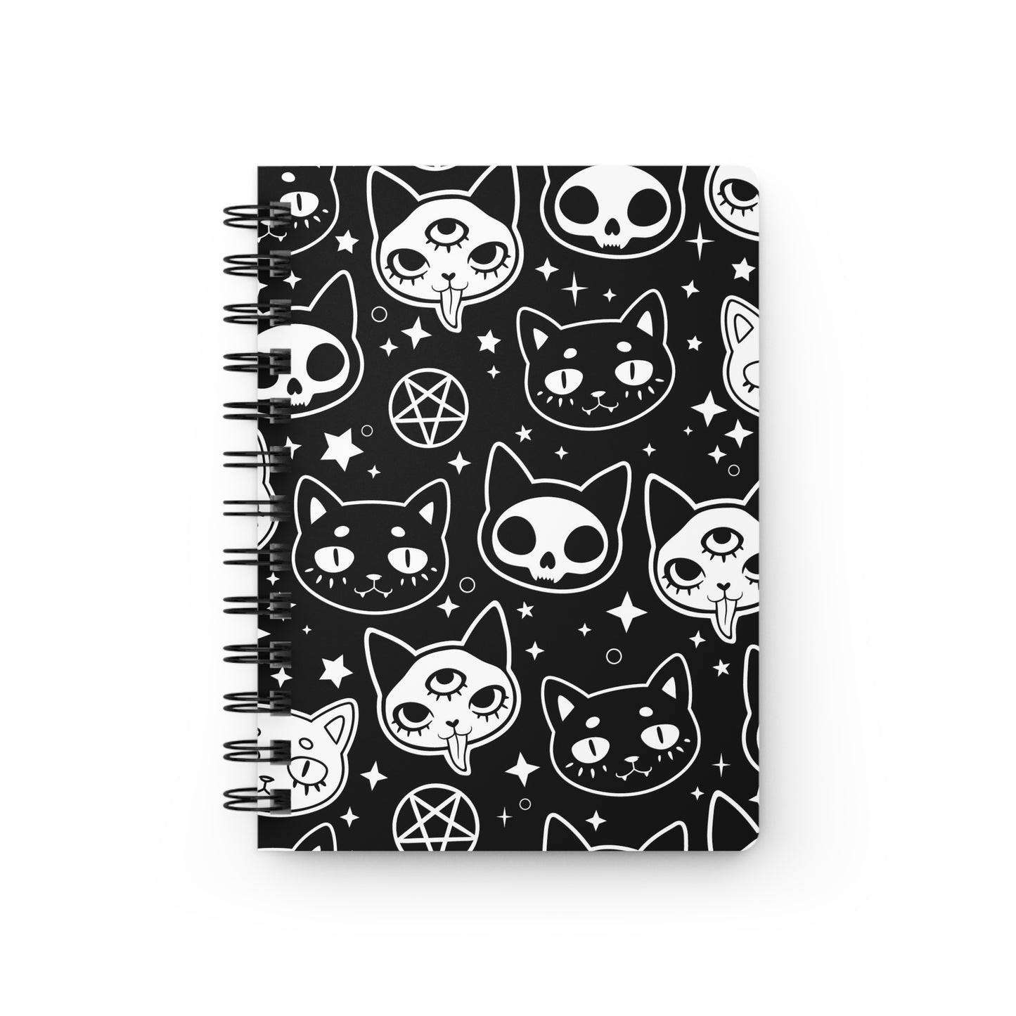 Spooky Cat Spiral Bound Journal