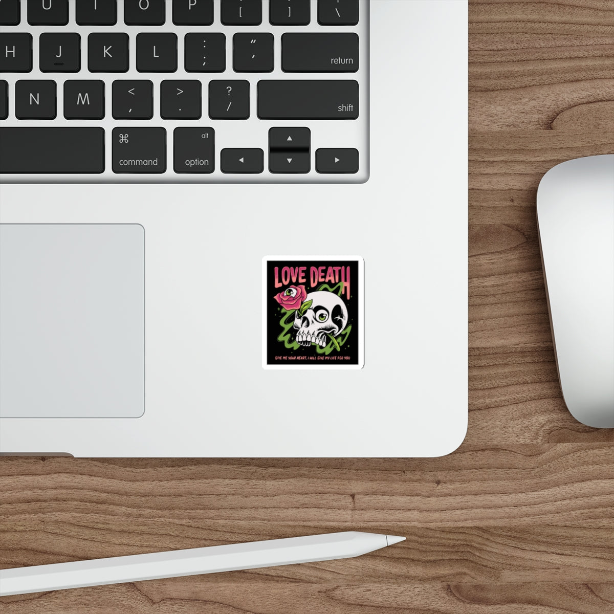 Skull And Rose Stickers