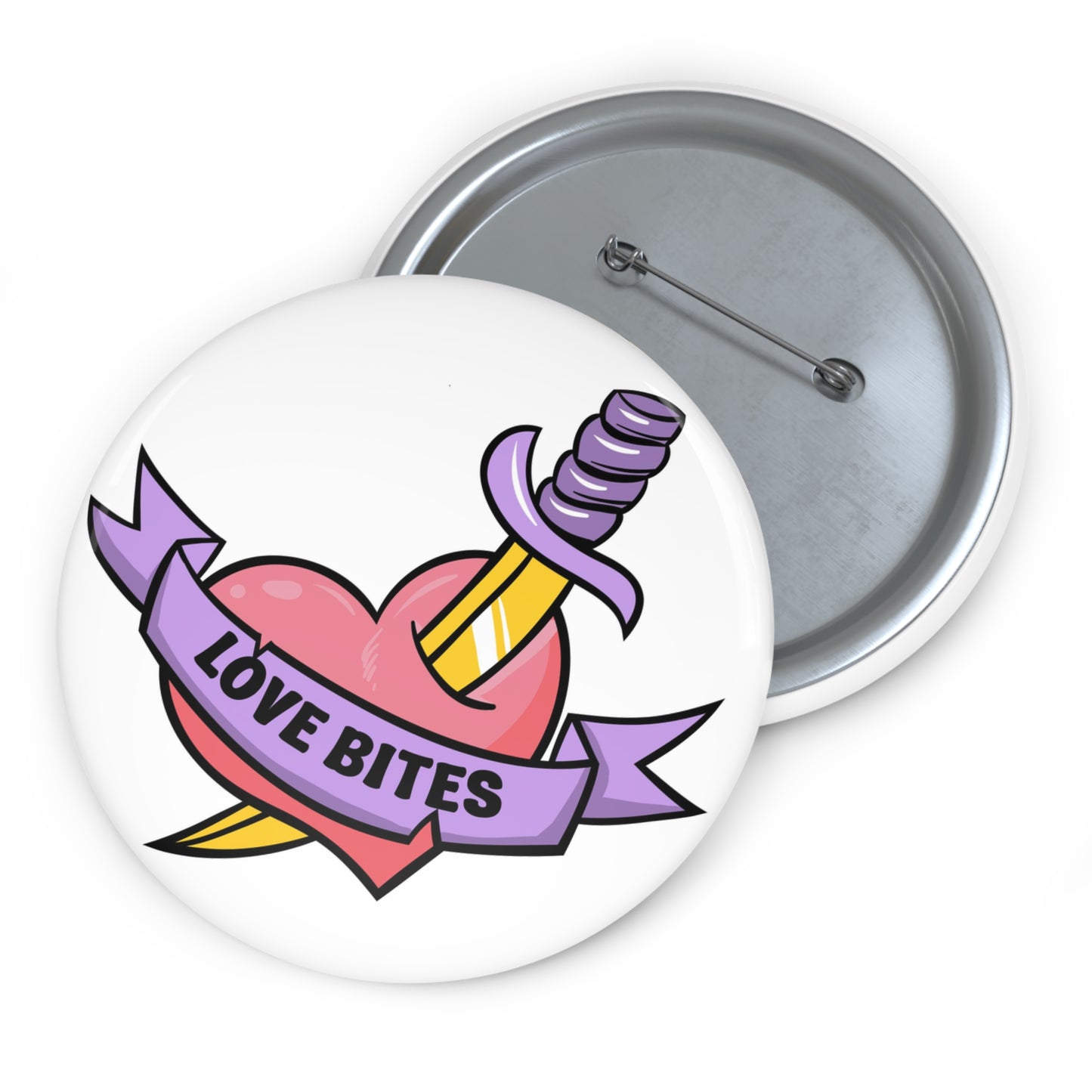 Love Bites Pin Buttons